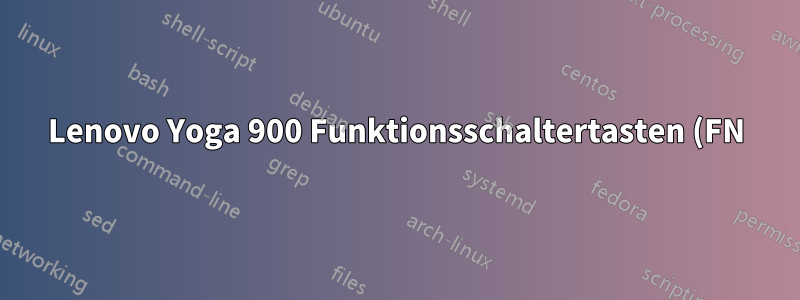 Lenovo Yoga 900 Funktionsschaltertasten (FN)