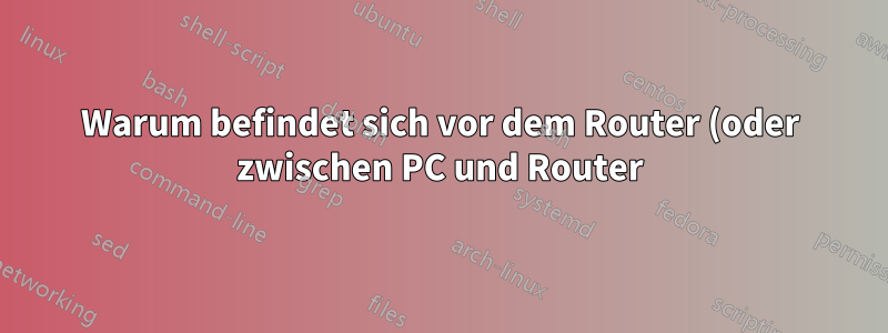 Warum befindet sich vor dem Router (oder zwischen PC und Router) ein Proxy?