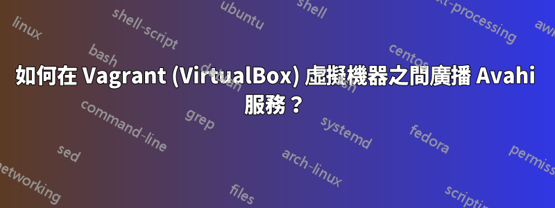 如何在 Vagrant (VirtualBox) 虛擬機器之間廣播 Avahi 服務？