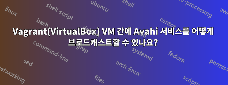 Vagrant(VirtualBox) VM 간에 Avahi 서비스를 어떻게 브로드캐스트할 수 있나요?