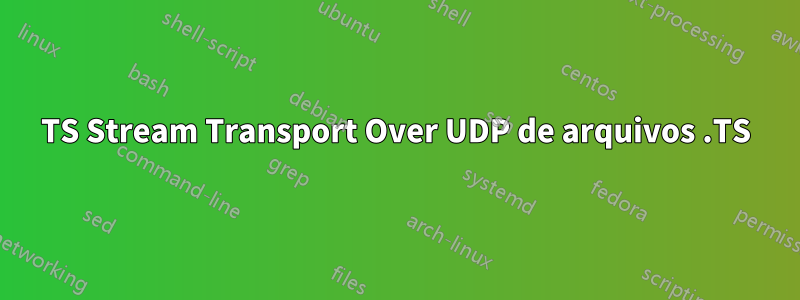 TS Stream Transport Over UDP de arquivos .TS