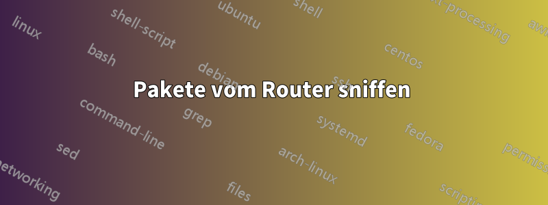 Pakete vom Router sniffen