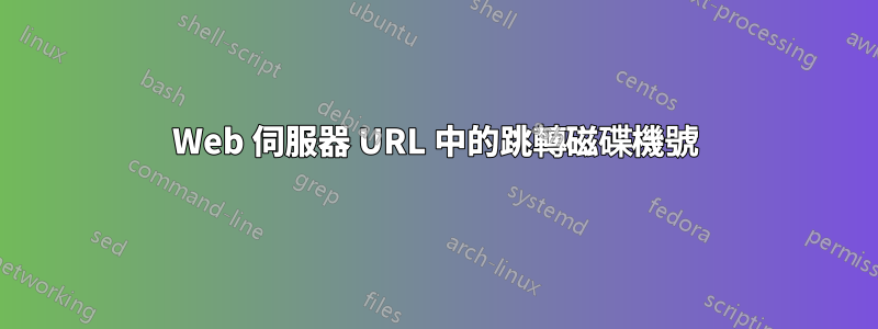 Web 伺服器 URL 中的跳轉磁碟機號