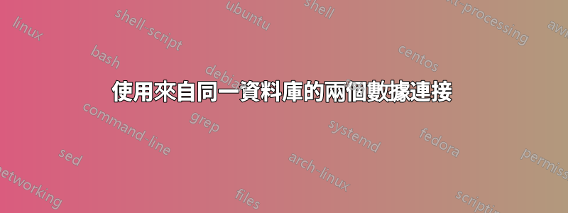 使用來自同一資料庫的兩個數據連接