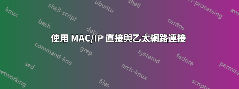 使用 MAC/IP 直接與乙太網路連接