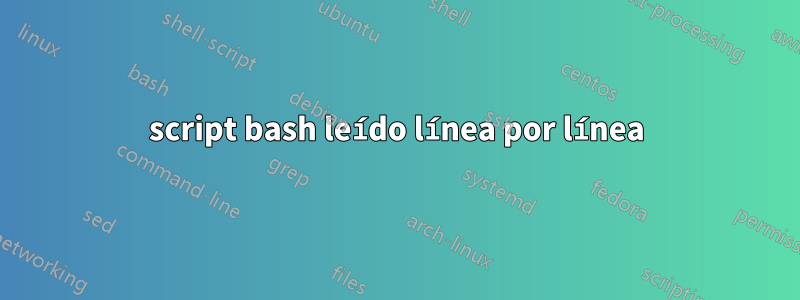 script bash leído línea por línea