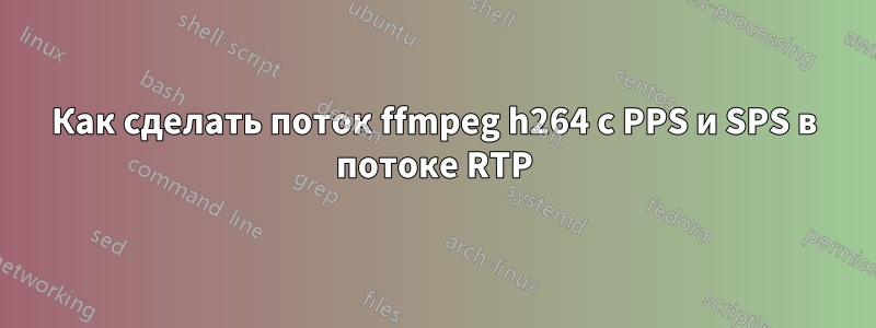 Как сделать поток ffmpeg h264 с PPS и SPS в потоке RTP