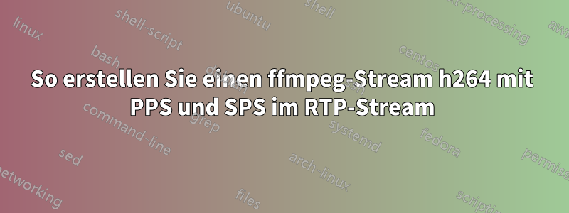 So erstellen Sie einen ffmpeg-Stream h264 mit PPS und SPS im RTP-Stream