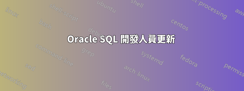 Oracle SQL 開發人員更新