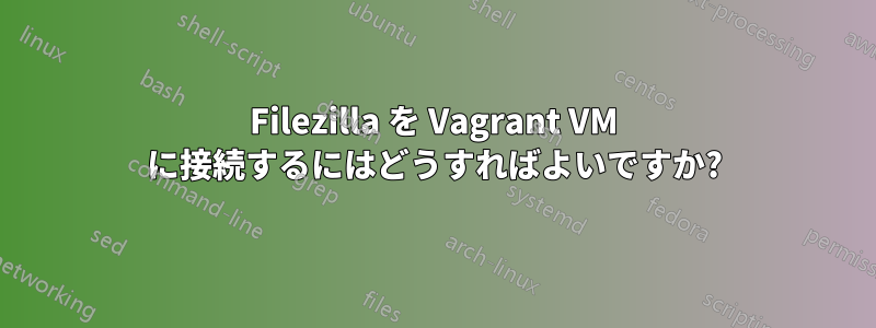 Filezilla を Vagrant VM に接続するにはどうすればよいですか?
