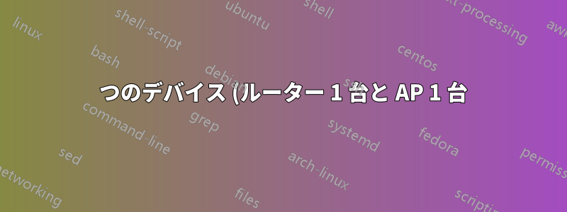 2 つのデバイス (ルーター 1 台と AP 1 台) がある場合、それらを異なるゲートウェイに配置できますか?