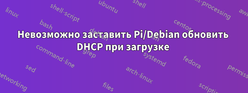 Невозможно заставить Pi/Debian обновить DHCP при загрузке