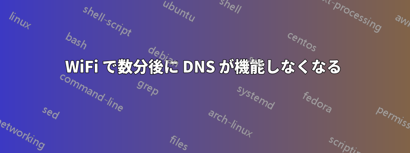 WiFi で数分後に DNS が機能しなくなる