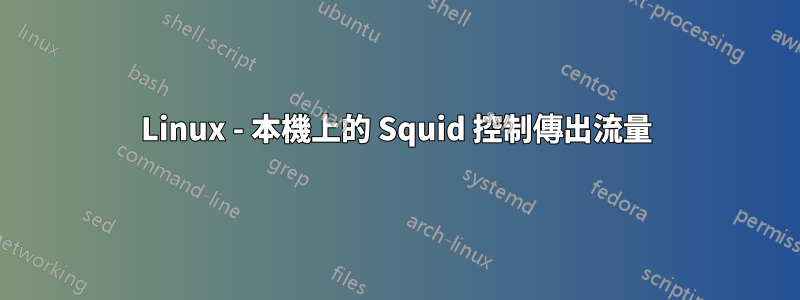 Linux - 本機上的 Squid 控制傳出流量
