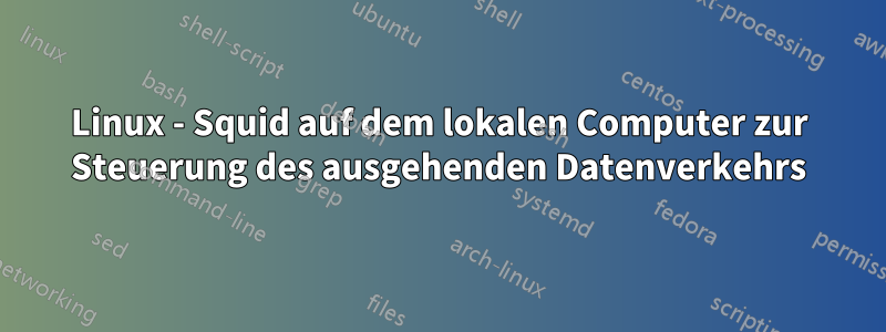 Linux - Squid auf dem lokalen Computer zur Steuerung des ausgehenden Datenverkehrs