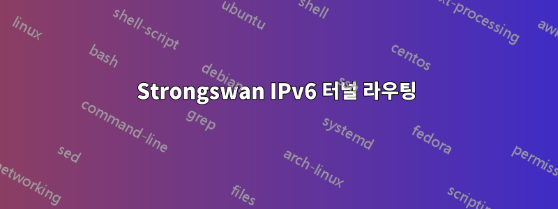 Strongswan IPv6 터널 라우팅
