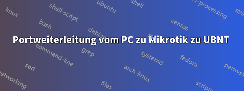 Portweiterleitung vom PC zu Mikrotik zu UBNT