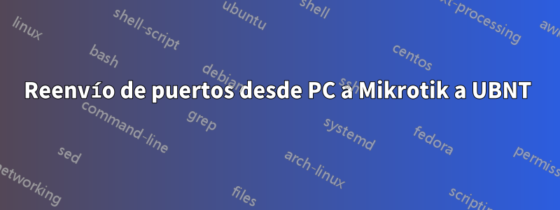 Reenvío de puertos desde PC a Mikrotik a UBNT