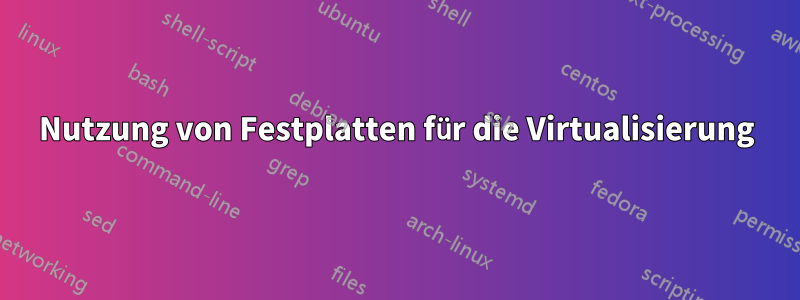 Nutzung von Festplatten für die Virtualisierung