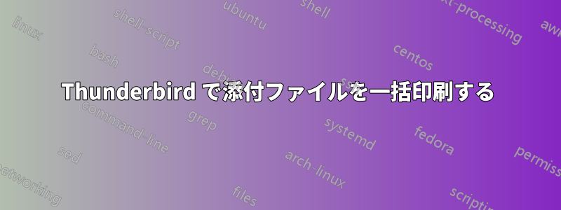 Thunderbird で添付ファイルを一括印刷する