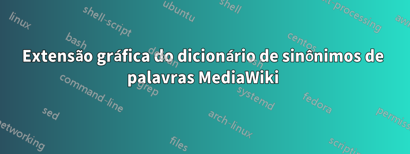 Extensão gráfica do dicionário de sinônimos de palavras MediaWiki