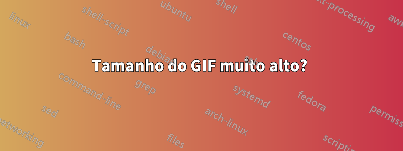 Tamanho do GIF muito alto?