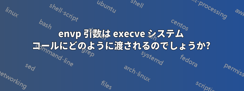 envp 引数は execve システム コールにどのように渡されるのでしょうか?