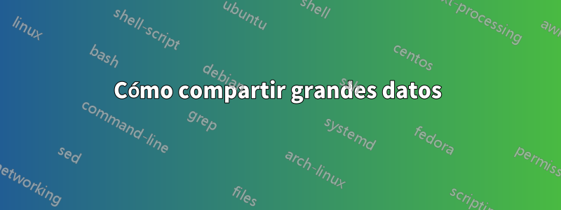 Cómo compartir grandes datos