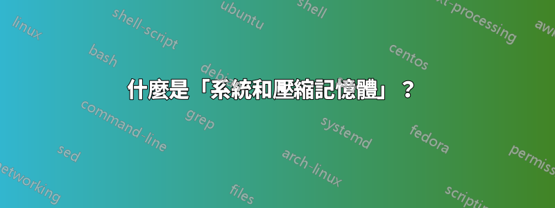 什麼是「系統和壓縮記憶體」？ 