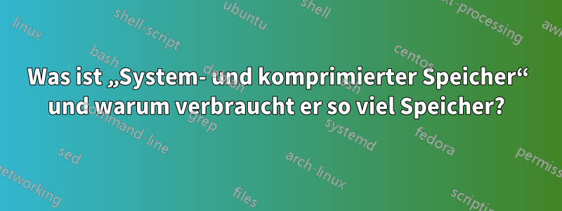 Was ist „System- und komprimierter Speicher“ und warum verbraucht er so viel Speicher? 