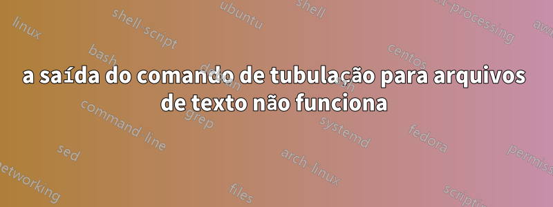 a saída do comando de tubulação para arquivos de texto não funciona