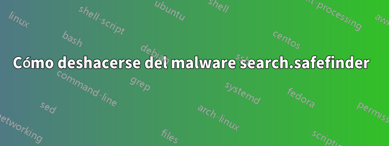 Cómo deshacerse del malware search.safefinder 