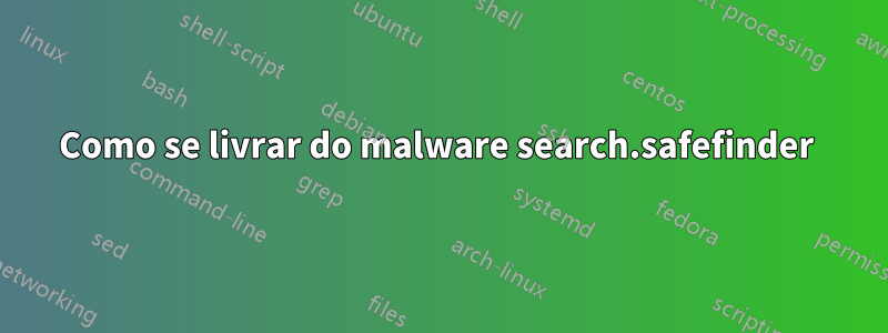 Como se livrar do malware search.safefinder 