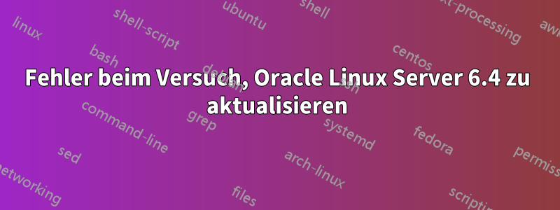 Fehler beim Versuch, Oracle Linux Server 6.4 zu aktualisieren