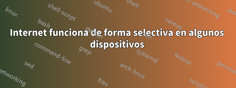 Internet funciona de forma selectiva en algunos dispositivos