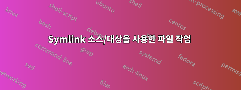 Symlink 소스/대상을 사용한 파일 작업