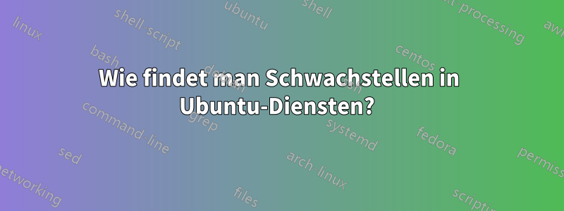 Wie findet man Schwachstellen in Ubuntu-Diensten? 