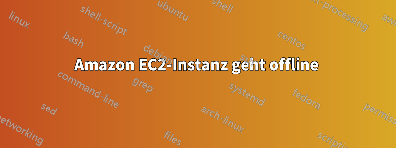 Amazon EC2-Instanz geht offline