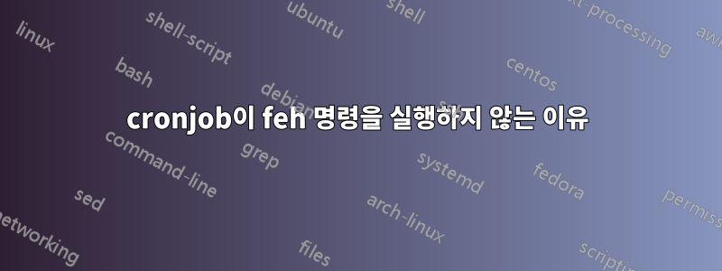 cronjob이 feh 명령을 실행하지 않는 이유