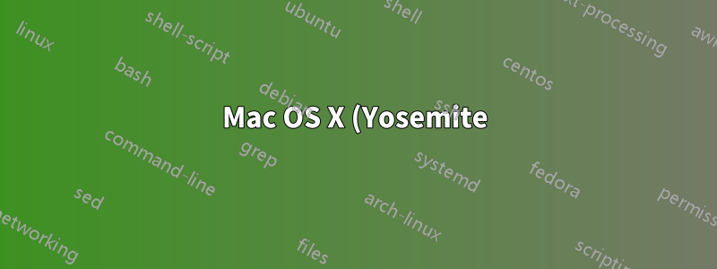 Mac OS X (Yosemite) でコマンドを使用して SSH 接続ターミナル ショートカットを作成する方法