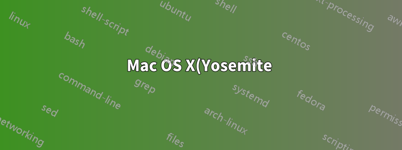 Mac OS X(Yosemite)에서 명령을 사용하여 SSH 연결 터미널 바로 가기를 만드는 방법