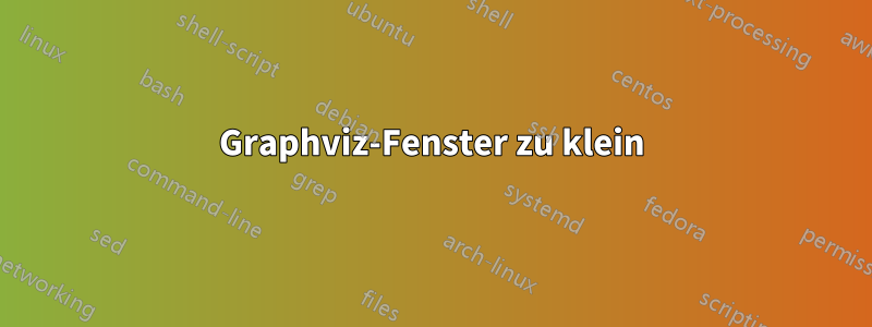 Graphviz-Fenster zu klein