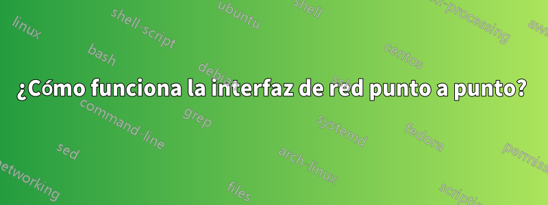 ¿Cómo funciona la interfaz de red punto a punto?