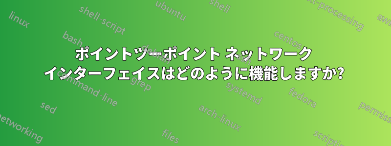 ポイントツーポイント ネットワーク インターフェイスはどのように機能しますか?