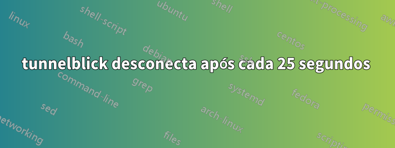 tunnelblick desconecta após cada 25 segundos