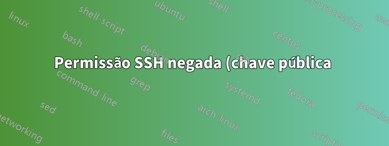 Permissão SSH negada (chave pública)