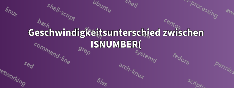 Geschwindigkeitsunterschied zwischen ISNUMBER() und COUNT() bei der Suche nach Teilzeichenfolgen im Text
