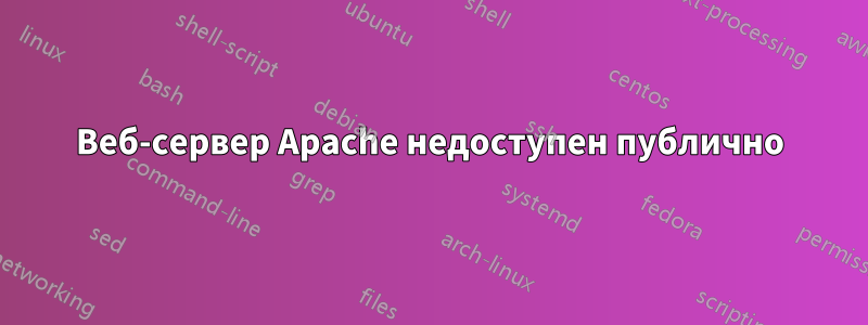 Веб-сервер Apache недоступен публично