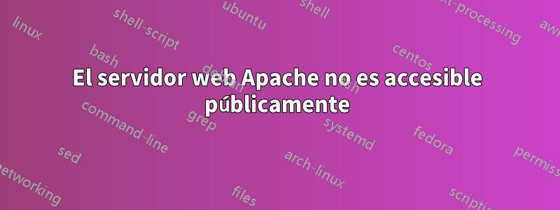 El servidor web Apache no es accesible públicamente
