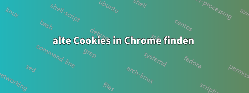 alte Cookies in Chrome finden